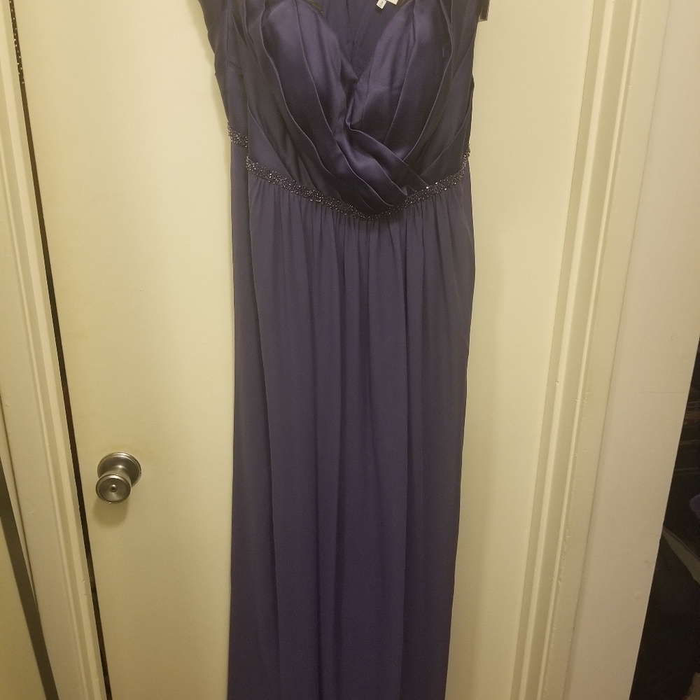 Blue beaded gown